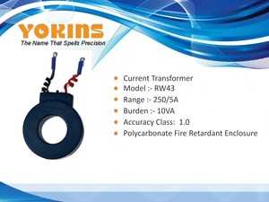 YOKINS, Transformateur de courant 250/5A, 250A CT pour ampèremètre selon le modèle IS2705 YOK-RW43 Mesure de courant alternatif - Product Image 6