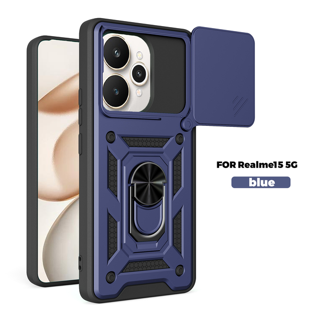 Sliding Camera Lens Mobile Phone Cases for Oppo Realme 15 14 13 12 Pro A3X A3 Pro A98 A79 A16 C71 C65 C67 Shockproof Back Covers