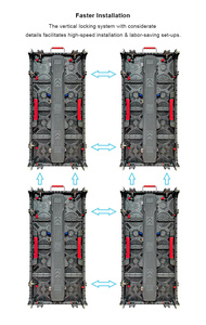 Schermo LED P3.91 per Eventi e Palcoscenici, Display LED per Noleggio Esterno 500*500mm 500*1000mm - Product Image 3