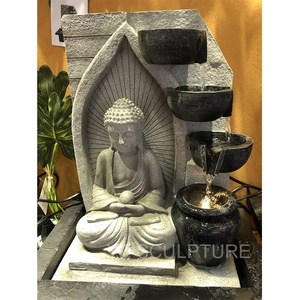 Décoration extérieure moderne métal Bronze fontaines d'eau grandeur nature cuivre Bronze laiton <span class=keywords><strong>Bouddha</strong></span> <span class=keywords><strong>fontaine</strong></span> de jardin - Product Image 6