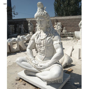 Sculpture de <span class=keywords><strong>Bouddha</strong></span> grandeur nature sculptée à la main, Dieu indien, statue de Shiva en marbre pour jardin - Product Image 2