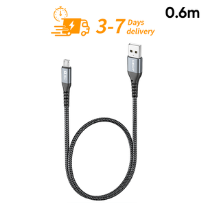 SUNGUY CE Certified 0.6m Cavo di ricarica <b>USB</b> Nylon Braided 5m <b>USB</b> Data <b>Cable</b> 18W Fast Charging <b>Cable</b> for Phone Laptop - Product Image 1
