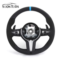 Volant en cuir carbone avec bande bleue M Sport personnalisé SOON TODA pour les modèles de la série 3 F10-F36