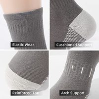 Chaussettes de sport en coton tricoté personnalisées avec conception et maquette GRATUITES, chaussettes athlétiques confortables et rembourrées, chaussettes de sport décontractées pour hommes