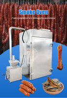 Four à fumage électrique automatique, machine à fumer la viande, chambre à fumage commerciale, fumoir pour saucisses, bacon, jambon, dinde, bœuf