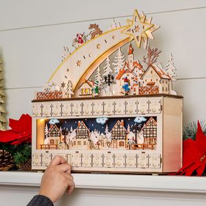 Calendario dell'Avvento LED Natalizio Transfrontaliero con 24 Giorni <span class=keywords><strong>di</strong></span> Conto alla Rovescia, Scena Decorativa per la Casa YG-1759 - Product Image 2