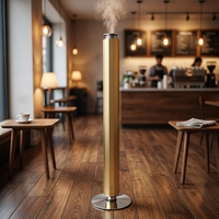 Diffuseur d'arômes intelligent de luxe en métal écologique 100 ml sans eau, à huile essentielle, éclairage LED, chargement par batterie Type-C, pour table, hôtel