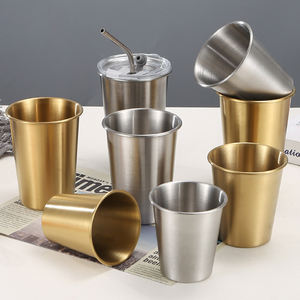 Tazas de <span class=keywords><strong>pinta</strong></span> de acero inoxidable 304, 350ml/500ml, para acampar al aire libre, viaje, bebida, taza de cerveza, vasos de Metal para beber, vasos inastillables - Product Image 4