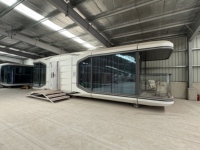 Maison mobile capsule spatiale avec cuisine et salle de bain Conteneur modulaire préfabriqué Petite salle capsule Maison capsule chinoise