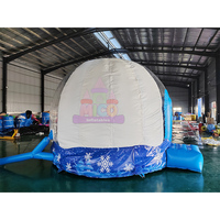 Décoration de Noël extérieure MICO, globe de neige gonflable transparent avec éclairage LED, taille personnalisée, pour centre commercial