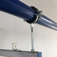 Offre Spéciale – Serre-tuyau robuste UTT61 avec revêtement en caoutchouc, en acier galvanisé, de 1/2 à 8 pouces, support industriel pour tuyaux