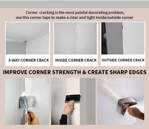 Profilés en plastique PVC de haute qualité Bande d'angle pour cloisons sèches Rouleaux pliants Plâtrage Perle d'angle pour une couverture efficace des coins - Product Image 5
