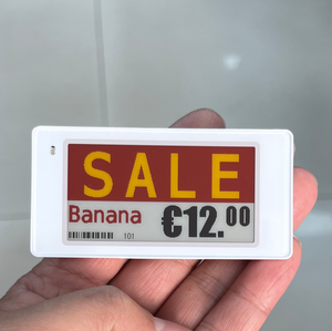 Fabricante de sistemas IoT BLE Bluetooth 2.4GHz, etiqueta electrónica de estantería inalámbrica de 2.66 pulgadas con pantalla de tinta electrónica SPI ESL, etiquetas digitales de precio. - Product Image 1