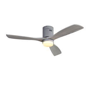 Ventilateur de plafond avec lumière, 52 pouces, 3 pales en bois, moteur, télécommande, silencieux, usage domestique - Product Image 3
