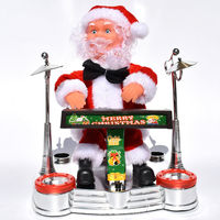 Europäischer Weihnachts-Elektro-Kletterperlen-Weihnachtsmann für Zuhause, elektrisches Kinderspielzeug, Weihnachtsgeschenke, Dekorationen