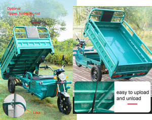 Elektrikli ağır motosiklet kamyon kargo kutusu ve kabin ile 3 tekerlekli üç tekerlekli üç tekerlekli bisiklet kargo üç tekerlekli bisiklet - Product Image 4