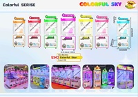 Máquina de Juego de Arcade para Niños, Simulador de Grúa de Garras Mini de Plástico Duradero con LED de Estrellas Coloridas, Regalo