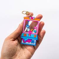 Porte-clés Gamer Galaxy Claw Machine, Cadeaux pour Gamers, Breloque Personnalisée pour Porte-clés, Porte-clés Shaker