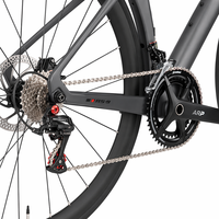 Nueva Bicicleta de Carretera R10pro de Fibra de Carbono 700C Aero con Frenos de Disco Hidráulicos SENSAH 2*11 Velocidades, Cableado Interno y Eje Pasante, 9.3KG