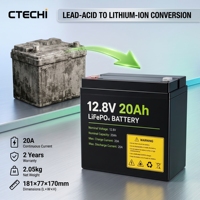 12V 12.8V 25.6V 12Ah 15Ah 20Ah 25Ah 30Ah 32Ah Baterai Lithium Iron Phosphate LFP LiFePO4 Solid State 5000 Siklus GT600B