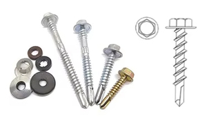 Hex Head Steel <b>Screws</b> Metric Zinc Plated Coarse Thread 12 mm Cap Diameter Class 8.8 - Product Image 4