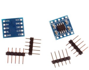 Taidacent 100-resistencias programables digitales para ajustar el potenciómetro de equilibrio de puente, tablero X9C104, módulo de potenciómetro <span class=keywords><strong>Digital</strong></span> - Product Image 5