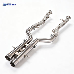 Kit de tuyau d'échappement FlowTech T304 en acier inoxydable pour Mercedes S63 AMG W221 M157 5.5T V8 bi-turbo, échappement haute performance - Product Image 5