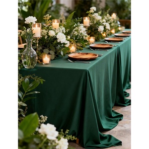 <span class=keywords><strong>Nappe</strong></span> en polyester tricoté, anti-plis, anti-poussière, finition mate, style moderne et minimaliste, pour mariages, banquets, conférences et hôtels - Product Image 2