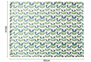 批发100% 纯棉碎花茶巾15.7*23.6英寸彩色快干洗碗巾多功能厨房手把毛巾 - Product Image 2