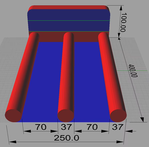 Juego de bolos de diez pines inflable de doble carril de gran oferta con la mejor calidad de lona de PVC - Product Image 2
