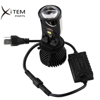 Feux de voiture H4 LED, phare de moto, mini projecteur, lentille de projecteur automobile, ampoule H4 80w