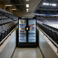 Refrigerador de Vino Metálico Moderno Qingo, Mueble Exhibidor de Licores, Máquina Expendedora con Pantalla Táctil SDK, Capacidad para 495 Botellas, ADA