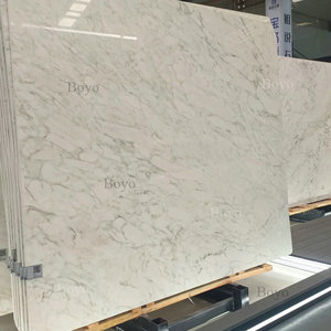 แผ่นหินธรรมชาติขนาดใหญ่สำหรับตกแต่งผนังอาคารสมัยใหม่ กระเบื้องหินอ่อนสีขาวหยกหรูหราสำหรับปูพื้นห้องนั่งเล่น - Product Image 3