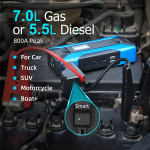 Démarreur de voiture portable 37000mWh 2000A de pointe, booster d'urgence automobile multifonction, alimentation de démarrage pour voiture, camion, moto - Product Image 2