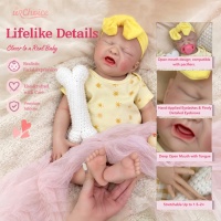Poupées Reborn Réalistes de 20 pouces à Faible MOQ, Bébé Fille qui Pleure, Bouche Ouverte, Jouet en Silicone Fait Main, Certifiées CE CPC pour Grossistes en Cadeaux