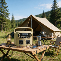 Batterie de stockage d'énergie Lifepo4 200W 400W, station d'alimentation portable, générateur solaire, système de stockage pour le camping en plein air, les camping-cars et la maison
