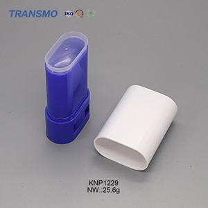 Hot Sale Solid Lip Balm Container Oval Plastic Empty Blush Packaging with Twist Bottom for Lipstick <b>Deodorant</b> Sunscreen <b>Stick</b> - Product Image 1