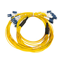 Cordon de brassage fibre optique 24 fibres LC/UPC-LC SM Monomode 9/125 pour PON, CATV, salle serveur, centre de données, boîtier terminal fibre FTTH