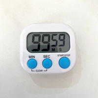 Layar LCD Digital Magnetik Alarm Waktu Dapur Layar LED untuk Memasak Mandi Memanggang Stopwatch Alat Perlengkapan Dapur