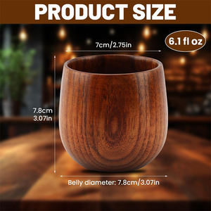 Verres à whisky en bois vintage fabriqués à la main par LG pour hommes, pères, frères, cadeaux d'anniversaire et de fête pour le <span class=keywords><strong>bourbon</strong></span> whisky - Product Image 3