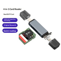 Station d'accueil multiport tout-en-un avec lecteur de cartes TF/SD, USB 3.0, sortie AC, adaptateur pour téléphone portable en alliage d'aluminium