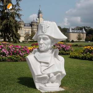 Statue <span class=keywords><strong>de</strong></span> <span class=keywords><strong>buste</strong></span> Mapoleon en marbre blanc classique au design personnalisé à vendre - Product Image 5