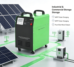 เครื่องกำเนิดไฟฟ้าพลังงานแสงอาทิตย์แบบพกพา 1000W/1500W คลื่นไซน์บริสุทธิ์ พร้อมระบบ MPPT 12V/24V ชุดโซลาร์เซลล์แบบออฟกริด พร้อมแบตเตอรี่ตะกั่ว-กรด และจั๊มสตาร์ทเตอร์ - Product Image 1