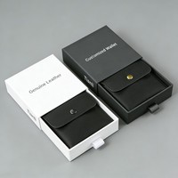Boîte rigide vide personnalisée avec impression numérique, petit emballage de luxe, logo personnalisé, boîte cadeau pour portefeuille, montre, bijoux