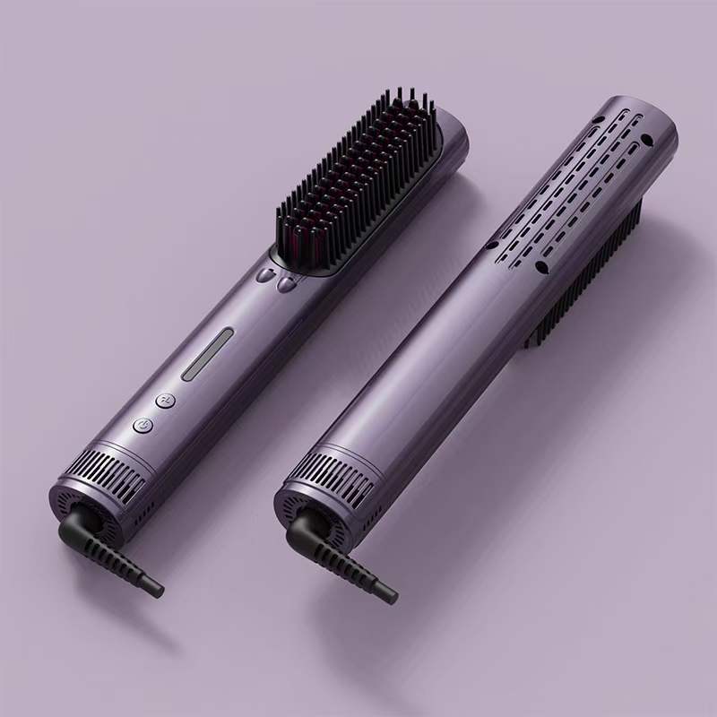 Fast Heating Electric Hair Straightener Brush