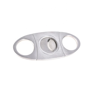 Luxury Customized Logo Stainless Steel Custom Cigar Cutter
