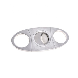 Luxury Customized Logo Thép Không Gỉ Tùy Chỉnh Cigar Cutter