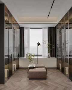 Vestiaire chambre garde-robe personnalisation professionnelle Style bois massif Style Style moderne garde-robe vestiaire personnalisation - Product Image 5