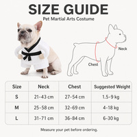 Costume d'Halloween pour chien, style karaté, arts martiaux, ceinture noire de Taekwondo, Kimono blanc, tenue amusante pour animaux de compagnie, pour chiens et chats