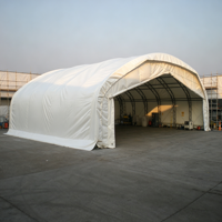 Hangar modulaire extensible préfabriqué en acier pour l'entraînement aérien, le stockage et le stationnement d'avions sur rampe